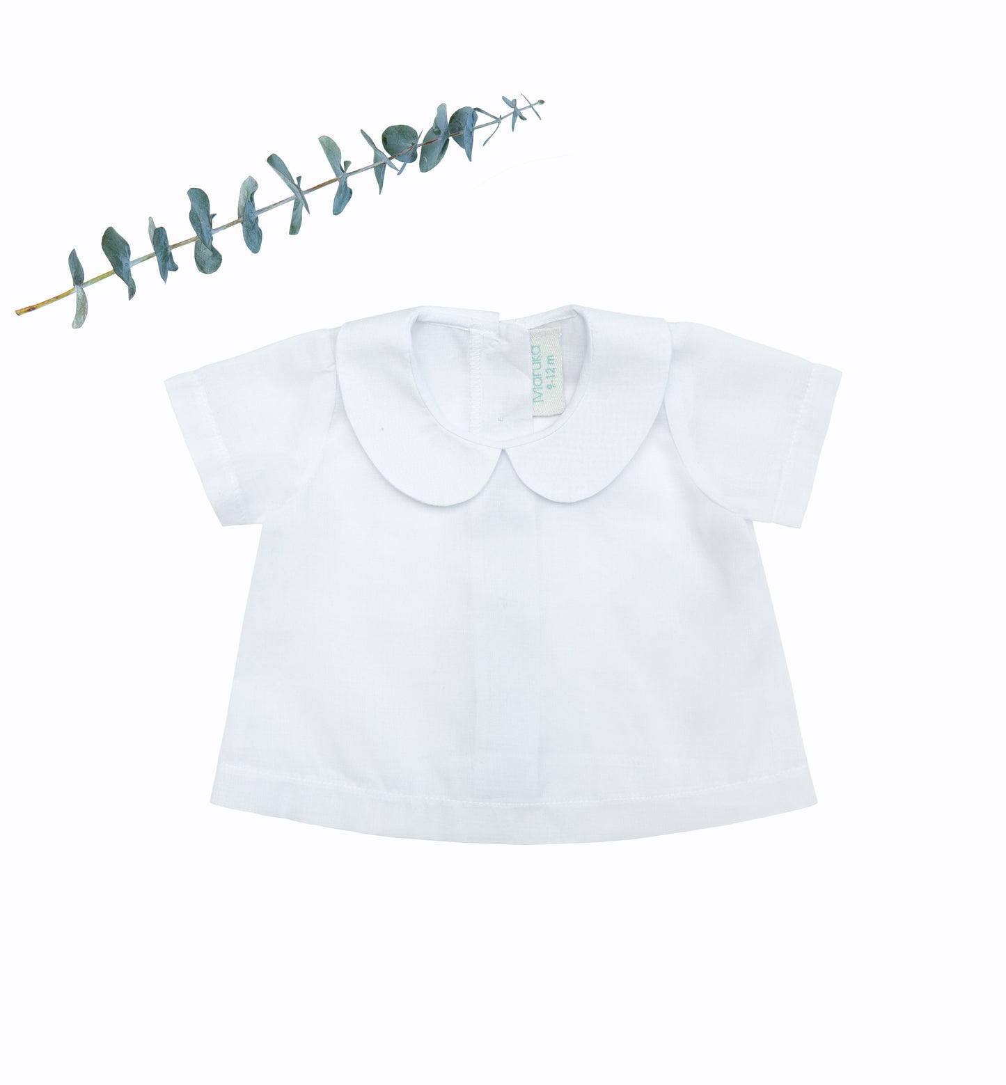 Blusa manga corta con cuello redondo